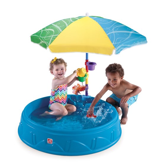 Бассейн для малышей с зонтиком